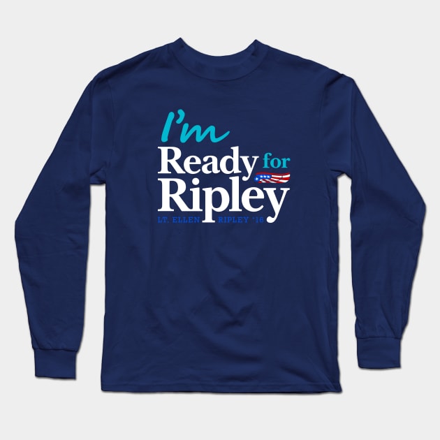 Ready for Ripley for Navy Blue Long Sleeve T-Shirt by Ekliptik